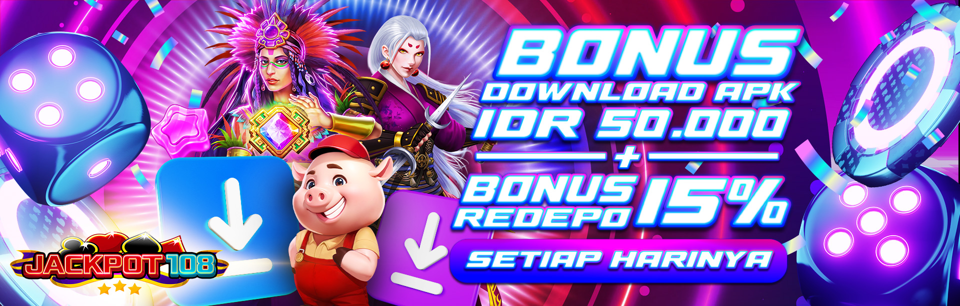 KOMBINASI BONUS DOWNLOAD APK + BONUS REDEPO APK