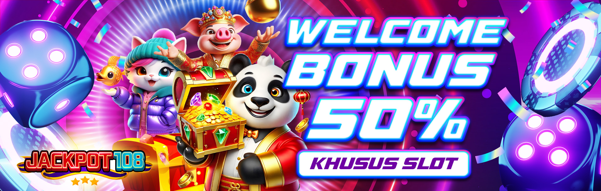 BONUS NEW MEMBER 50% SLOT DI AWAL