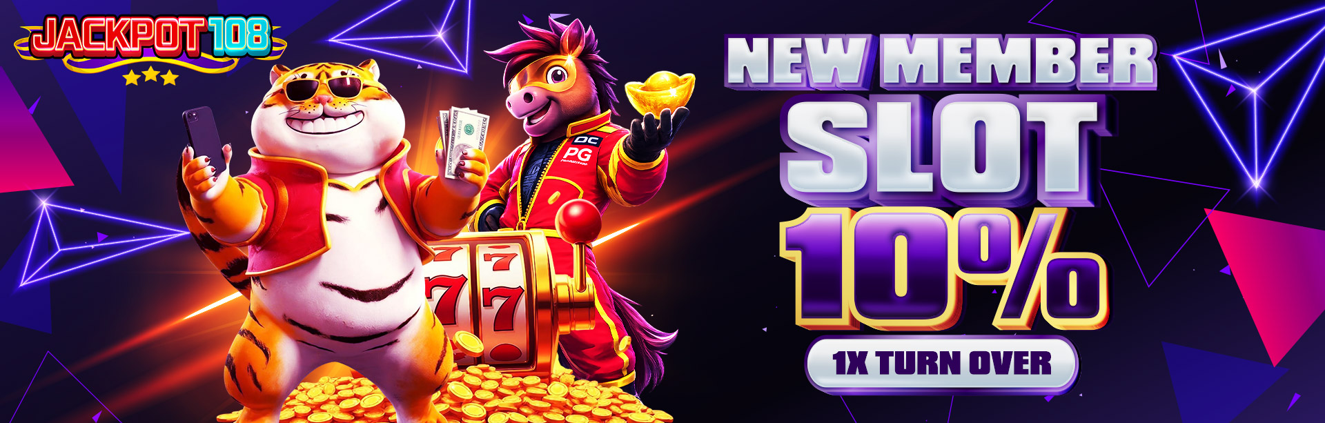 NEW MEMBER SLOT 10% (1X TO)